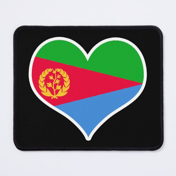Item preview, Eritrea Flag Heart designed and sold by PKHalford.