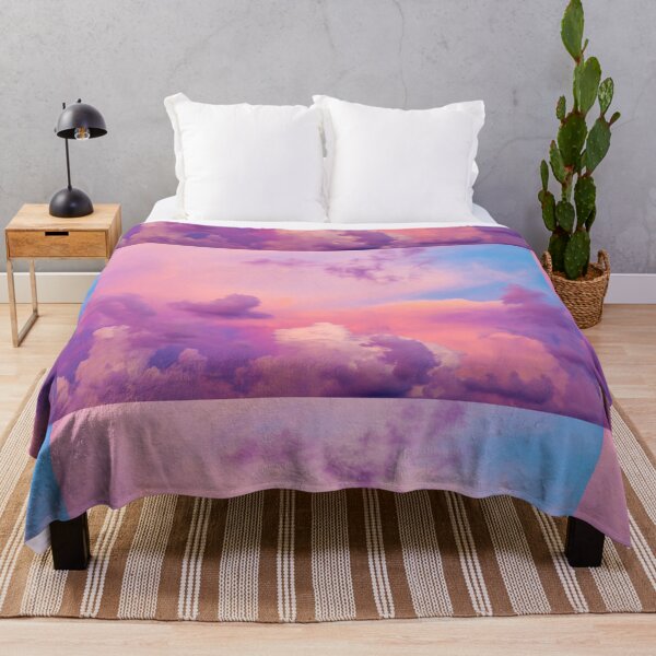 Item preview, Cotton Candy Pink & Purple Clouds designed and sold by newburyboutique.