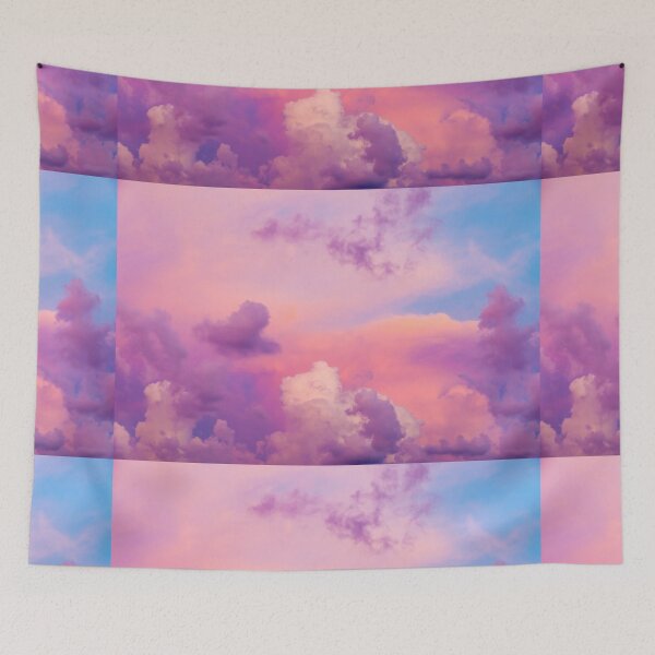 Item preview, Cotton Candy Pink & Purple Clouds  designed and sold by newburyboutique.