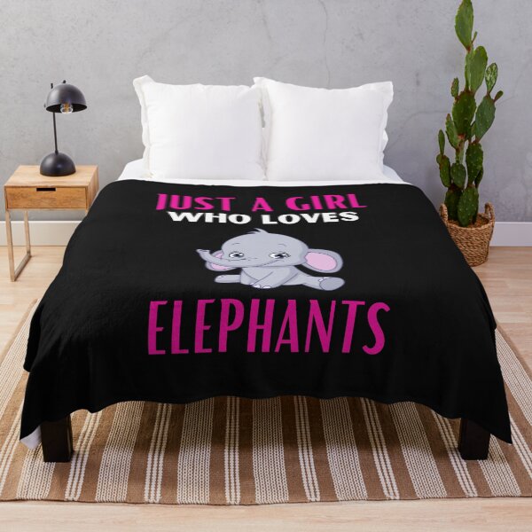 Item preview, Just A Girl Who Loves Elephants - Cute Elephant Lover Gift designed and sold by lou731.