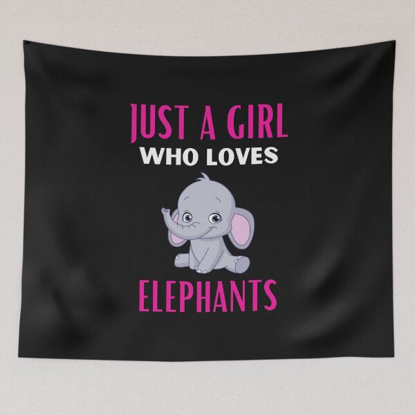 Item preview, Just A Girl Who Loves Elephants - Cute Elephant Lover Gift designed and sold by lou731.