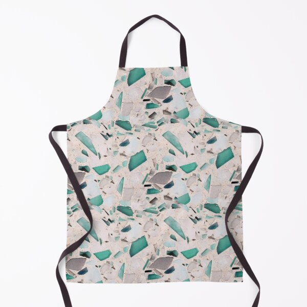Item preview, Teal Green Terrazzo Seamless Tile designed and sold by Julie Erin Designs.