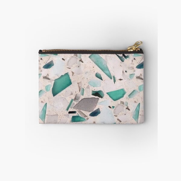 Item preview, Teal Green Terrazzo Seamless Tile designed and sold by Julie Erin Designs.