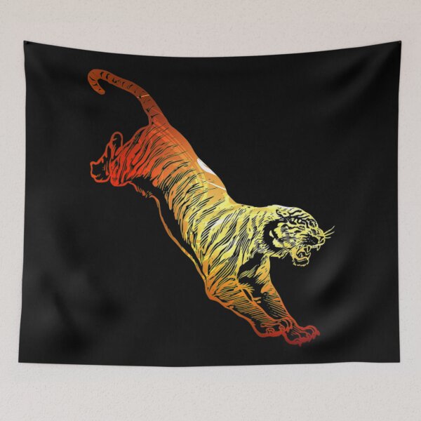 Item preview, 2022 Year of the Tiger - Flaming Leaping Tiger designed and sold by Trinket-Trickster.