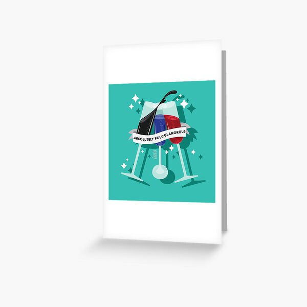 Polyamorous Pride Pun Greeting Card