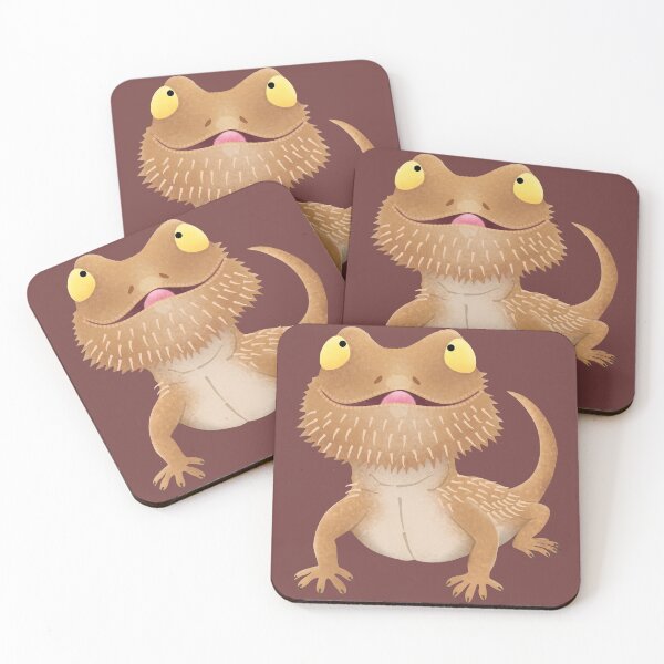 Item preview, Cute funny bearded dragon lizard cartoon designed and sold by FrogFactory.