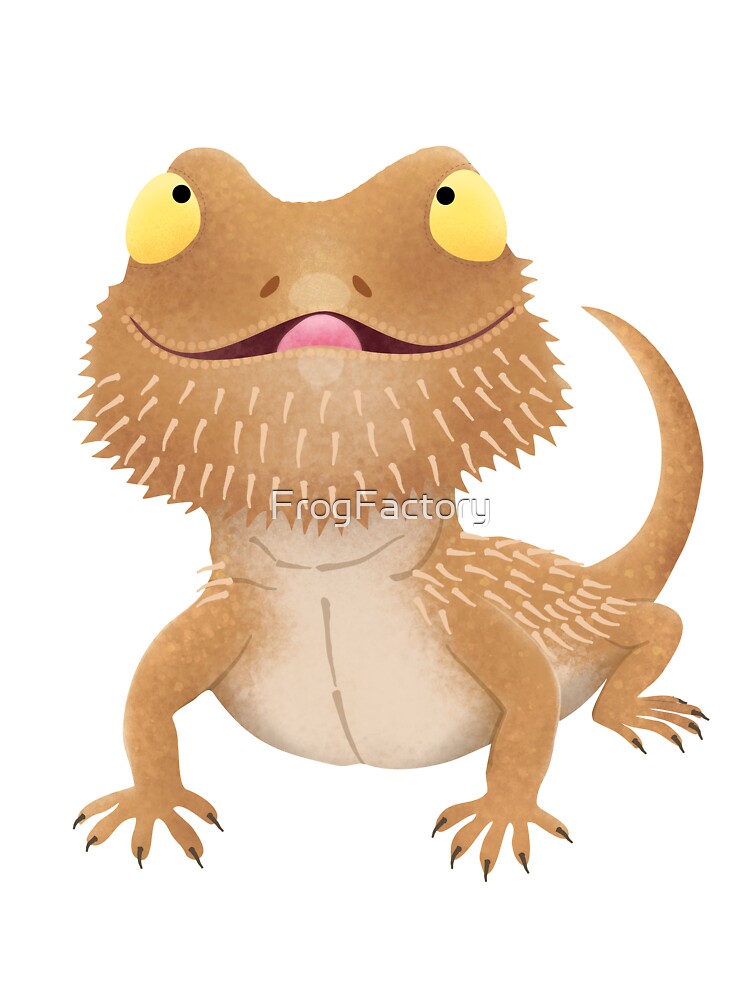 Cute funny bearded dragon lizard cartoon Cute funny bearded dragon lizard cartoon