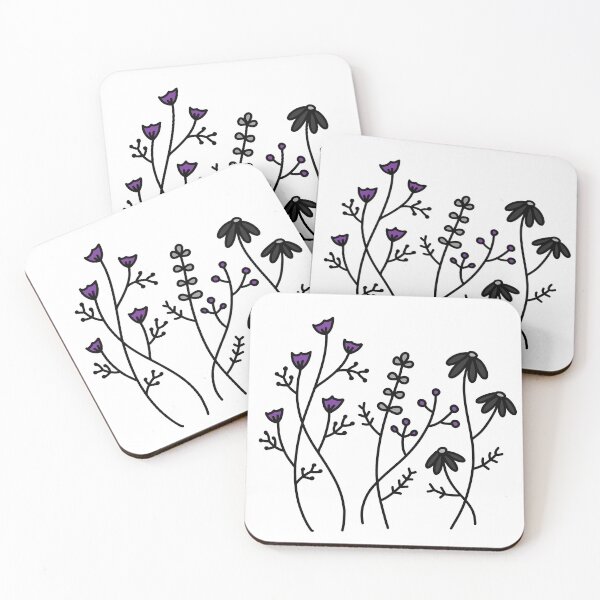 Item preview, Asexual Pride Flowers designed and sold by zuraea.