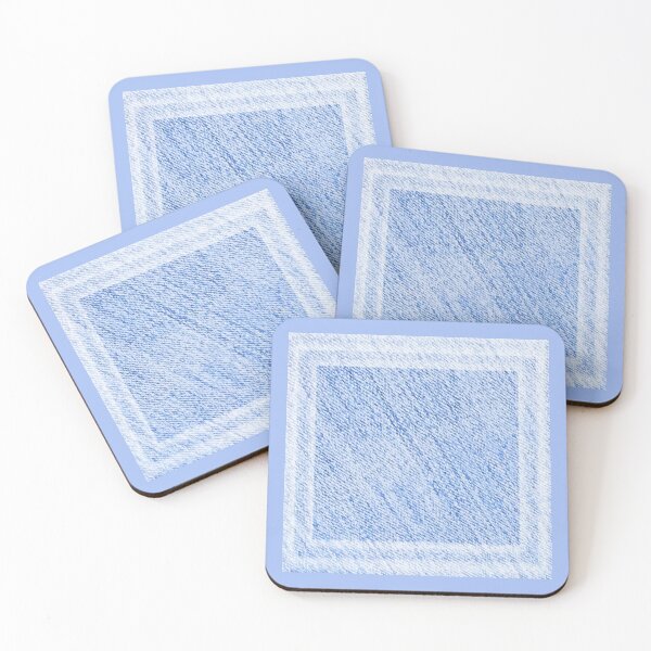 Item preview, Squares Light-Blue bleached jeans by Iritof designed and sold by iritof.