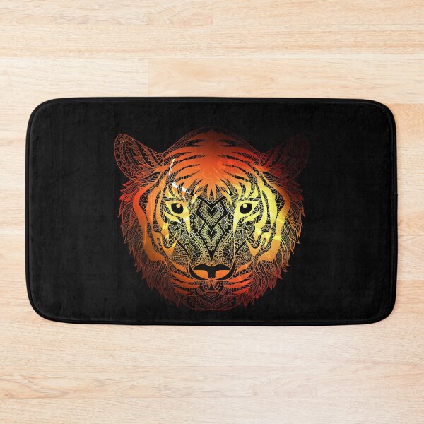 Item preview, 2022 Year of the Tiger - Abstract Orange Flaming Tiger Head designed and sold by Trinket-Trickster.