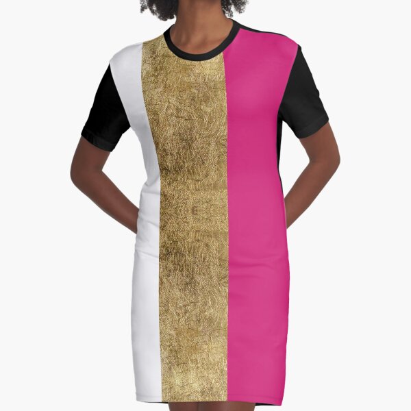 Item preview, Girly Simple Gold Pink and White Color Blocks designed and sold by Blkstrawberry.