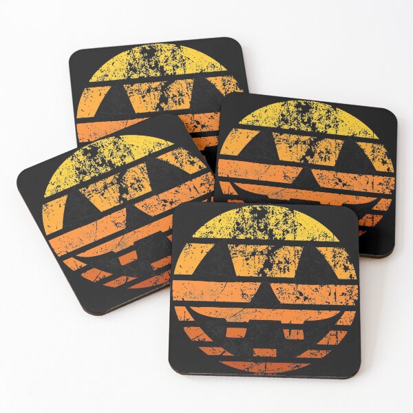 Item preview, Jack-O-Lantern Retro Sunset (Distressed Version) designed and sold by JanGrackle.