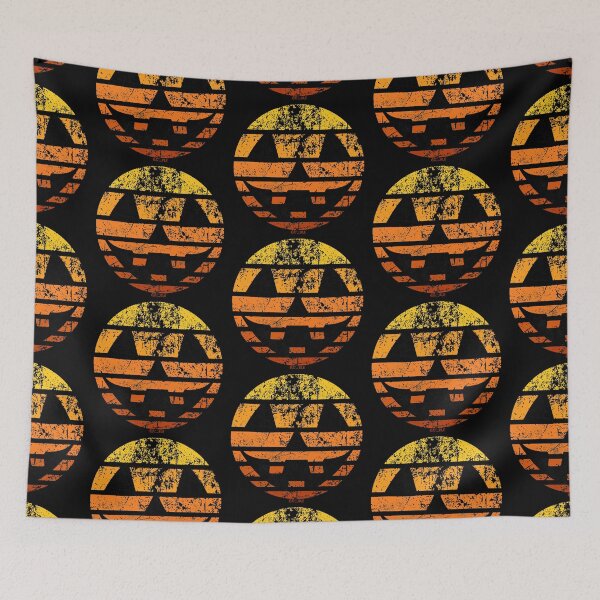 Item preview, Jack-O-Lantern Retro Sunset (Distressed Version) designed and sold by JanGrackle.