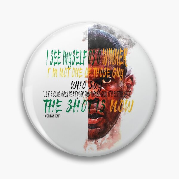 Artikelvorschau, Shawn Kemp Inspirationsspruch Motivationszitat Aquarellskizze Positives Zitat: Ich sehe mich als Gewinner ... Der Schuss ist jetzt. entworfen und verkauft von scribblelife.