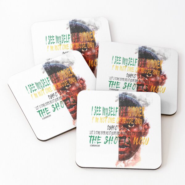 Item preview, Shawn Kemp Inspiration Saying Motivational Quote Watercolor sketching Positive quote: I see myself as a winner... The shot is now. designed and sold by scribblelife.