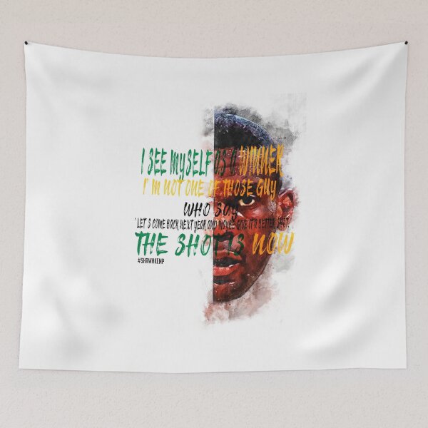 Item preview, Shawn Kemp Inspiration Saying Motivational Quote Watercolor sketching Positive quote: I see myself as a winner... The shot is now. designed and sold by scribblelife.