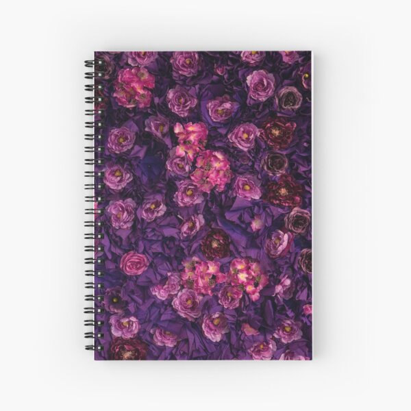 Cuaderno de espiral «Hermosa flor rosa púrpura» de newburyboutique |  Redbubble