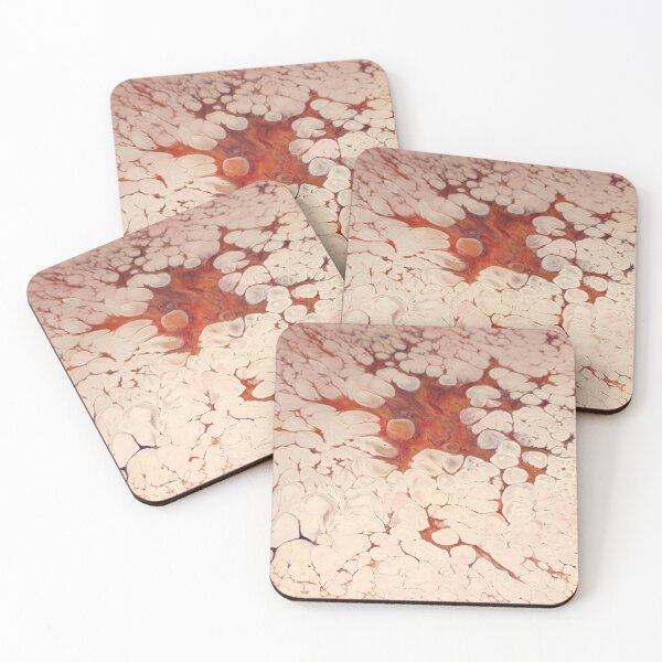Item preview, Pink and gold pearl pour designed and sold by ArtandSoulFluidArt.