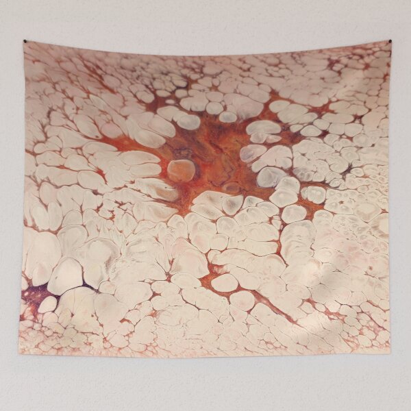 Item preview, Pink and gold pearl pour designed and sold by ArtandSoulFluidArt.