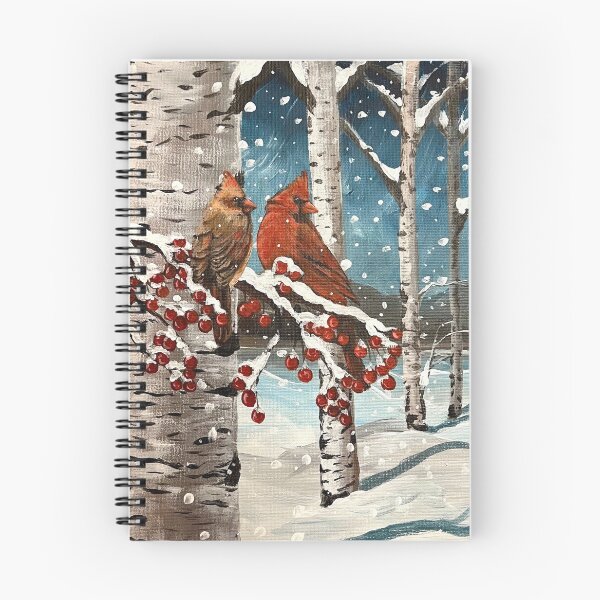 Item preview, Cardinals in Snowy Birch designed and sold by Nora Lee Illustrations.