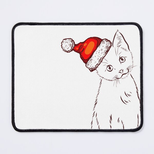 Item preview, Cat Lover Christmas Vibes - white cute kitty  designed and sold by Fatamimosh.