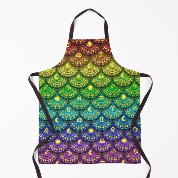 Item preview, Zodiac Sign Mandala Scale Pattern - Rainbow designed and sold by Wizzles Emporium.