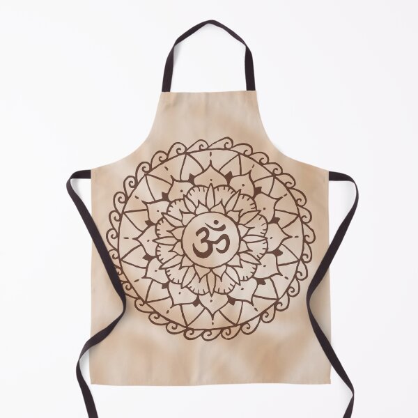 Item preview, "Vortex of Creation" Beige Om Mandala designed and sold by wildlotusmedia.