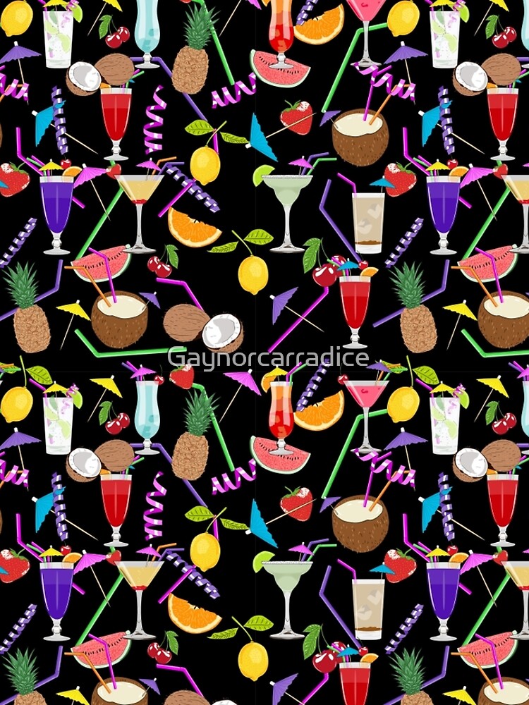 Cocktail drinks pattern by Gaynorcarradice
