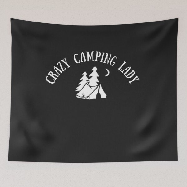 Item preview, Crazy Camping Lady designed and sold by Thomas Pinnell.