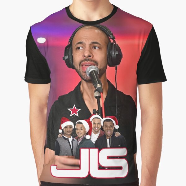Official JLS Multi Colour Logo Women's T-Shirt Everybody In Love Marvin JB Aston 