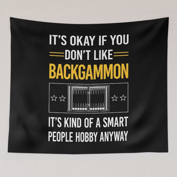 Item preview, Funny Smart People Backgammon designed and sold by fatherbarliman.