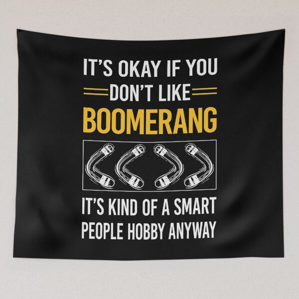 Item preview, Funny Smart People Boomerang designed and sold by fatherbarliman.