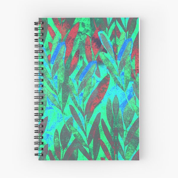 Item preview, Wild tropical rainforest ruby and emerald leaf background designed and sold by sandpaperdaisy.