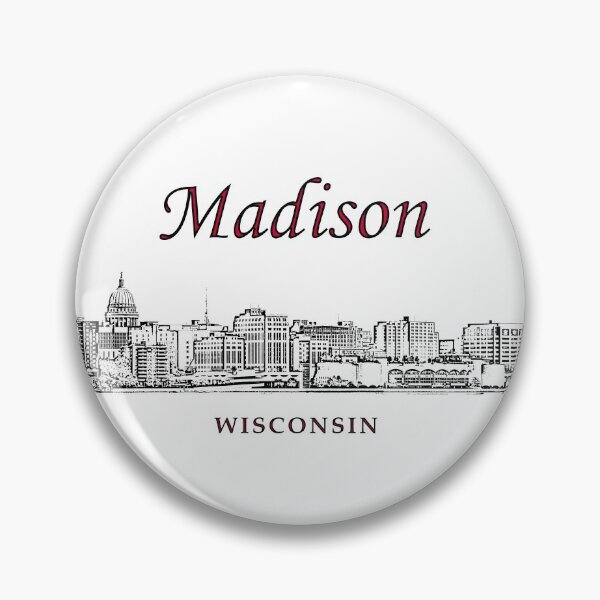 Item preview, Madison, Wisconsin - Madison Skyline & Landmarks designed and sold by leemcnut.