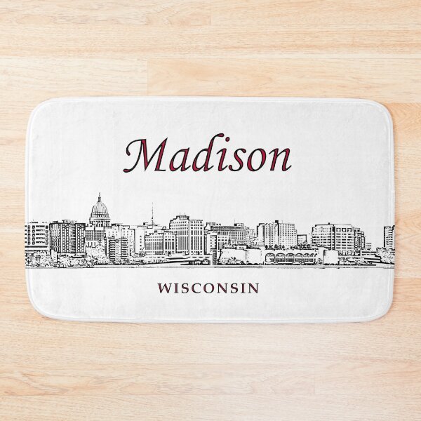 Item preview, Madison, Wisconsin - Madison Skyline & Landmarks designed and sold by leemcnut.