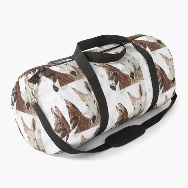 Item preview, Two curious donkeys under the snow | animal decor designed and sold by NathBros.