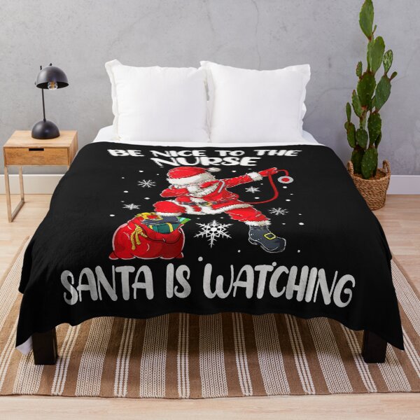 Item preview, Be Nice To The Nurse Santa Is Watching Nursing Christmas designed and sold by Lisenka545452.