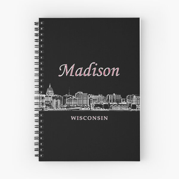 Item preview, Madison, Wisconsin - Madison Skyline & Landmarks (wh) designed and sold by leemcnut.