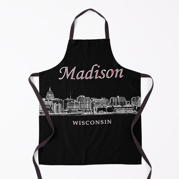 Item preview, Madison, Wisconsin - Madison Skyline & Landmarks (wh) designed and sold by leemcnut.