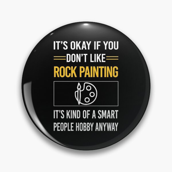 Item preview, Funny Smart People Rock Painting designed and sold by jiggleterrified.