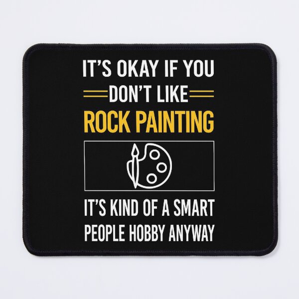 Item preview, Funny Smart People Rock Painting designed and sold by jiggleterrified.