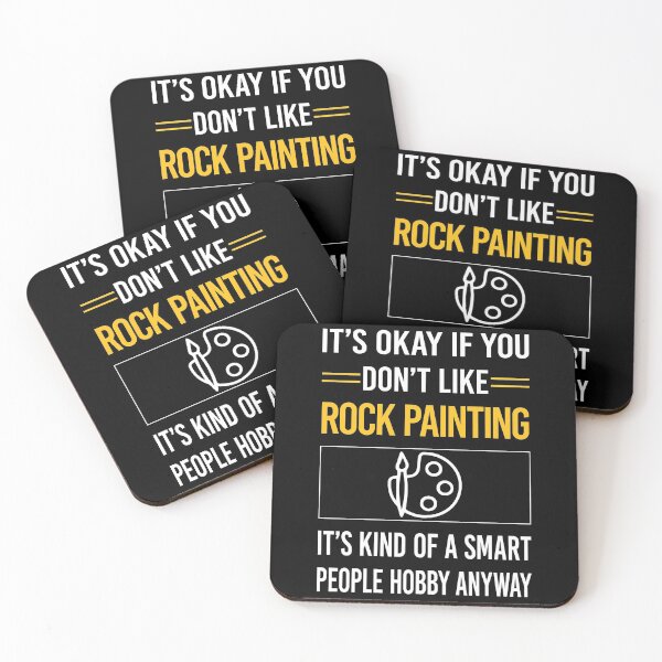 Item preview, Funny Smart People Rock Painting designed and sold by jiggleterrified.