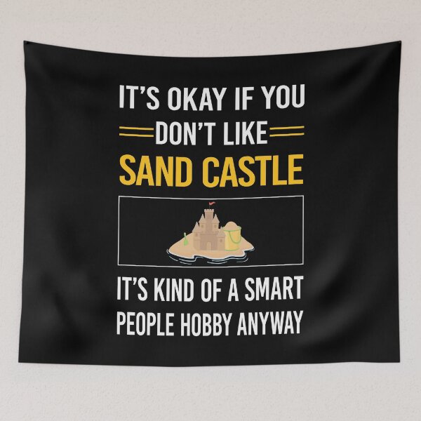 Item preview, Funny Smart People Sand Castle designed and sold by jiggleterrified.