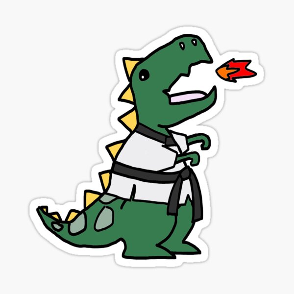 Item preview, Karate T-Rex (Kampfsport-Schwarzgurt) designed and sold by p3693691169369.
