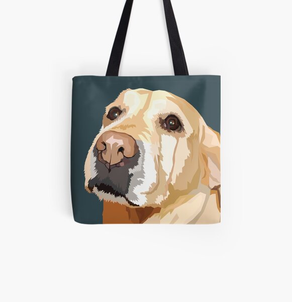 Yellow Lab All Over Print Tote Bag