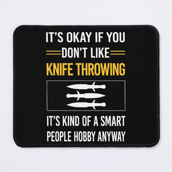 Item preview, Funny Smart People Knife Throwing designed and sold by RandalDavis.