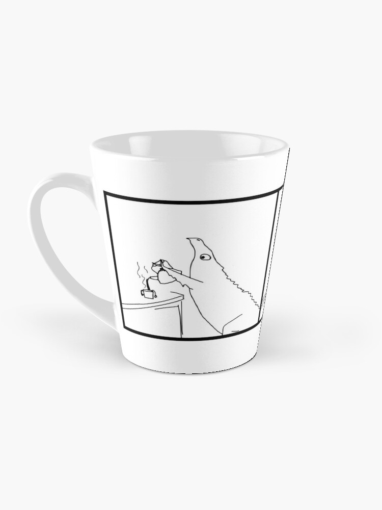 Thumbnail 3 of 4, Coffee Mug, Dinosaur forgets tea designed and sold by Vincent Briggs.