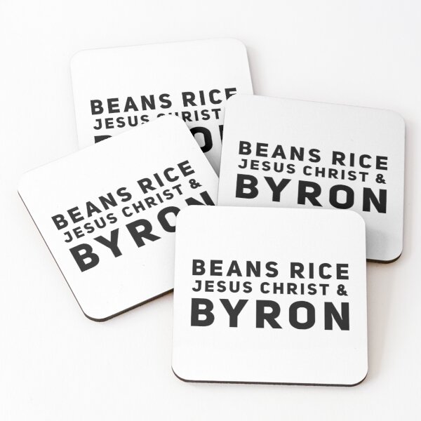 Item preview, Beans Rice Jesus Christ and Byron  designed and sold by Katherine Winner.