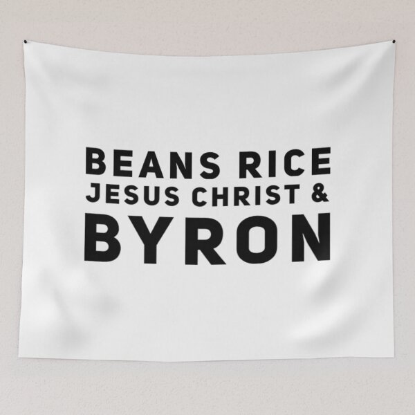 Item preview, Beans Rice Jesus Christ and Byron  designed and sold by Katherine Winner.