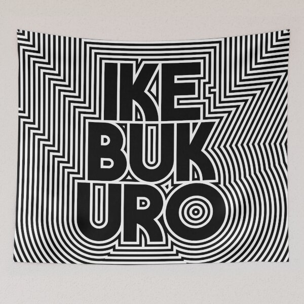 Item preview, Ikebukuro Tokyo Neighbourhood Text Pattern Japan designed and sold by VoodooCircus.